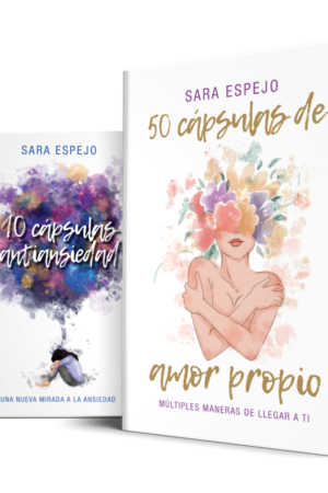 Pack Cápsulas: 50 Cápsulas de amor propio + 10 Cápsulas antiansiedad de Sara Espejo